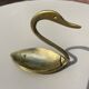 Empty pocket in the shape of a swan Brass Vintage Year 60