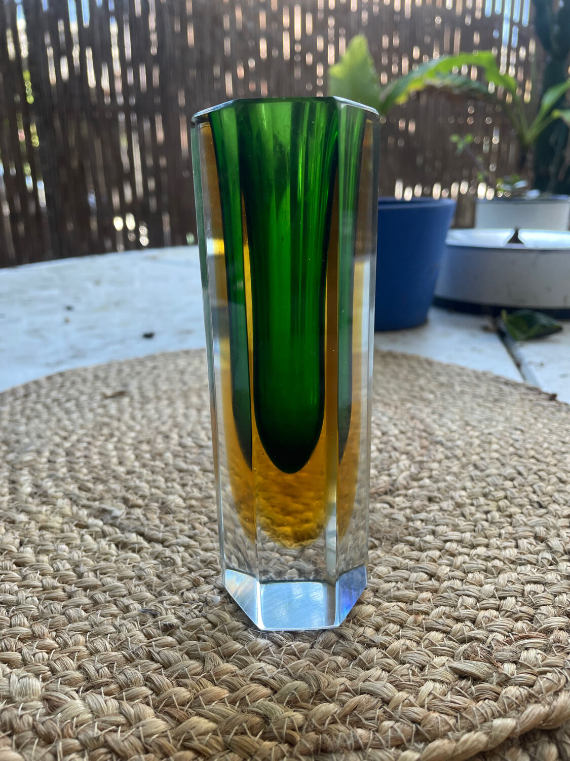 Soliflore vase in Murano glass paste