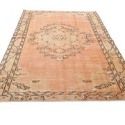 5x8 Salmon & Peach Geometric Persian Rug, 156x255Cm