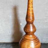 Vase soliflore de potier en grès émaillé vintage