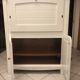 Secretary desk in solid wood, repainted matte white