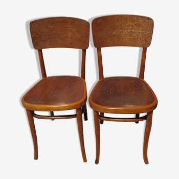 Pair of chairs Thonet, austria 1920