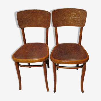 Paire de chaises Thonet austria 1920