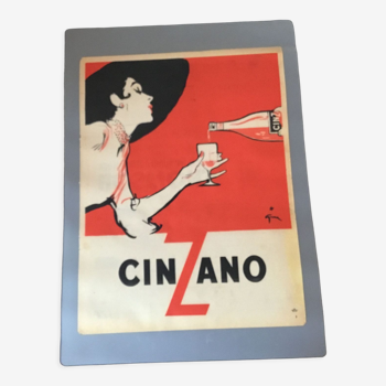 Vintage advertising to frame cinzano