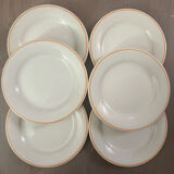 6 assiettes à dessert Gien