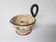 Floral motif ceramic candle holder signed J Massier Vallauris