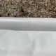 Danish Komfort white leather sofa
