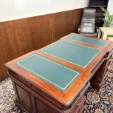 English Chesterfield Desk with Green Leather