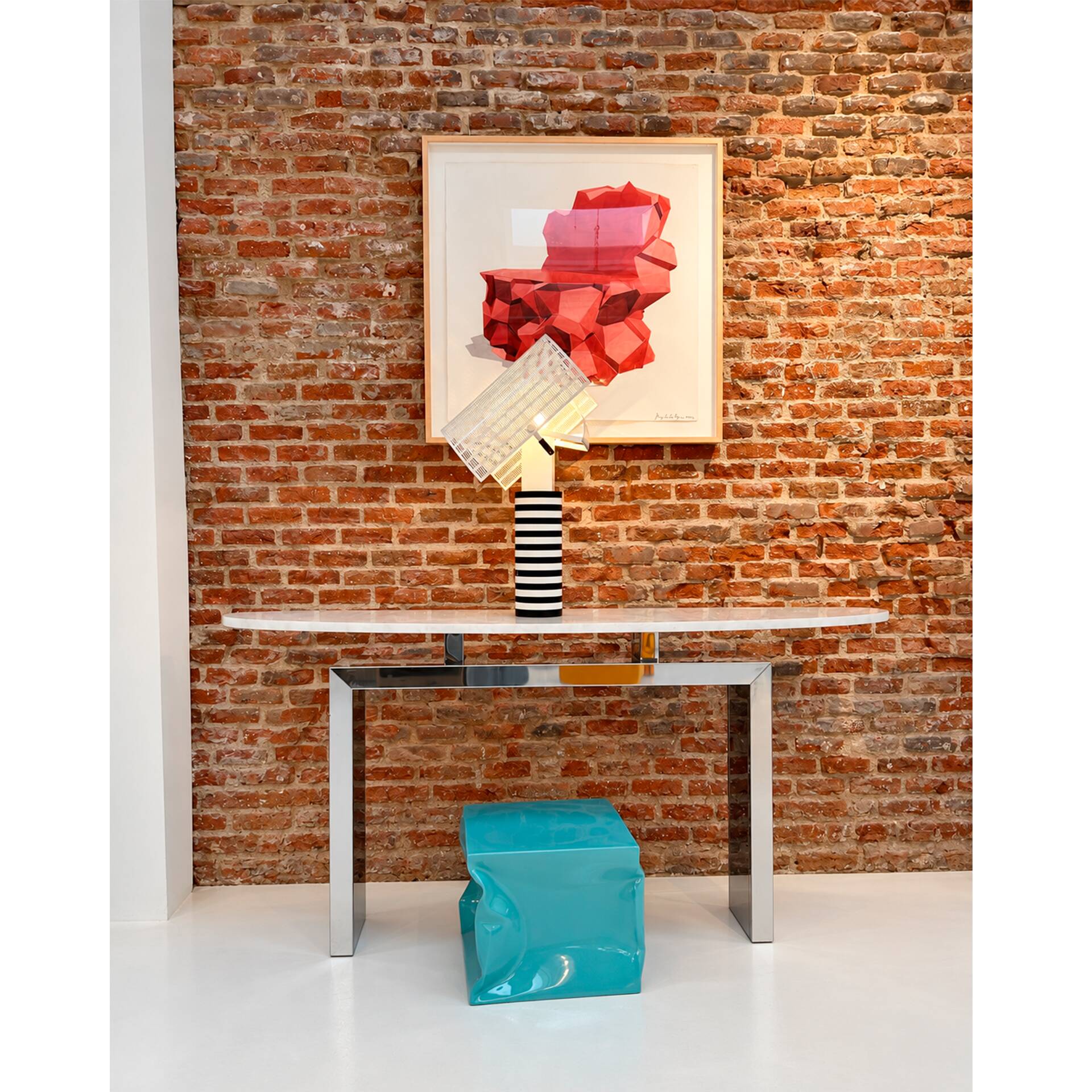 Shogun Mid-Century Modern table lamp designed by Mario Botta for Artemide.