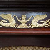 Empire-style mahogany bookcase