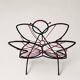 Butterfly magazine rack in metal wire, 1950s-60s
