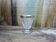 Stemmed glass for antique glass liquor with silver sides and patterns