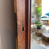 Vintage wooden door mirror 132x79