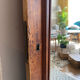 Vintage wooden door mirror 132x79