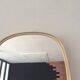 Large asymmetrical mirror 60s free shape 78x30cm