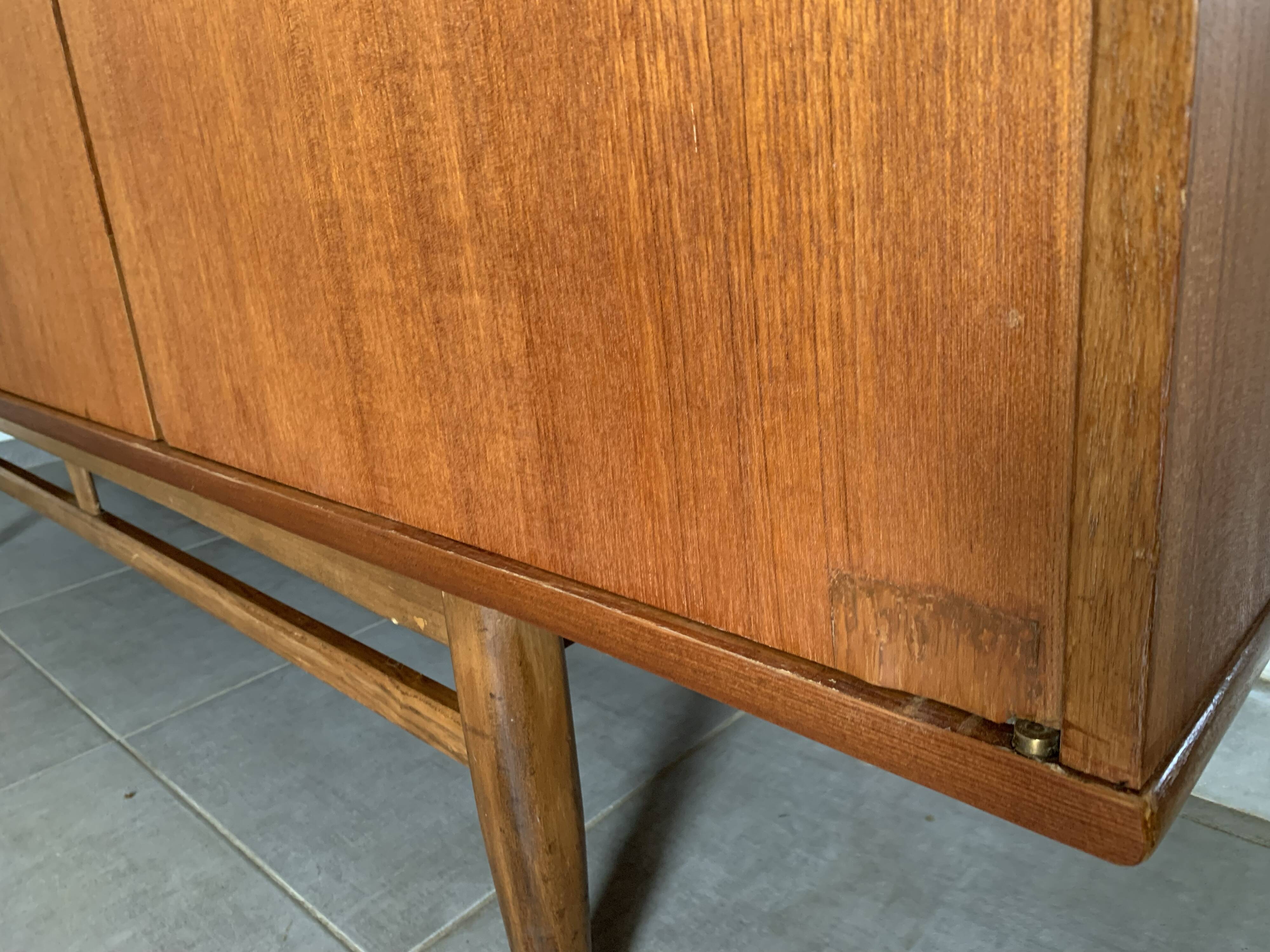 Vintage Scandinavian enfilade from the 60s in teak
