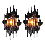 Set of two Brutalist wall lamp by Tom Ahlstrom & Hans Ehrlich, Sweden 1960s