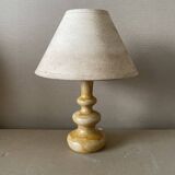 Table lamp in turned wood