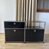 USM Haller chest of drawers in Graphite Black