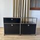 Commode USM Haller en Noir Graphite