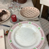 Plat ancien artisanal made in france digoin