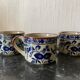 Trio de tasses à café en céramique