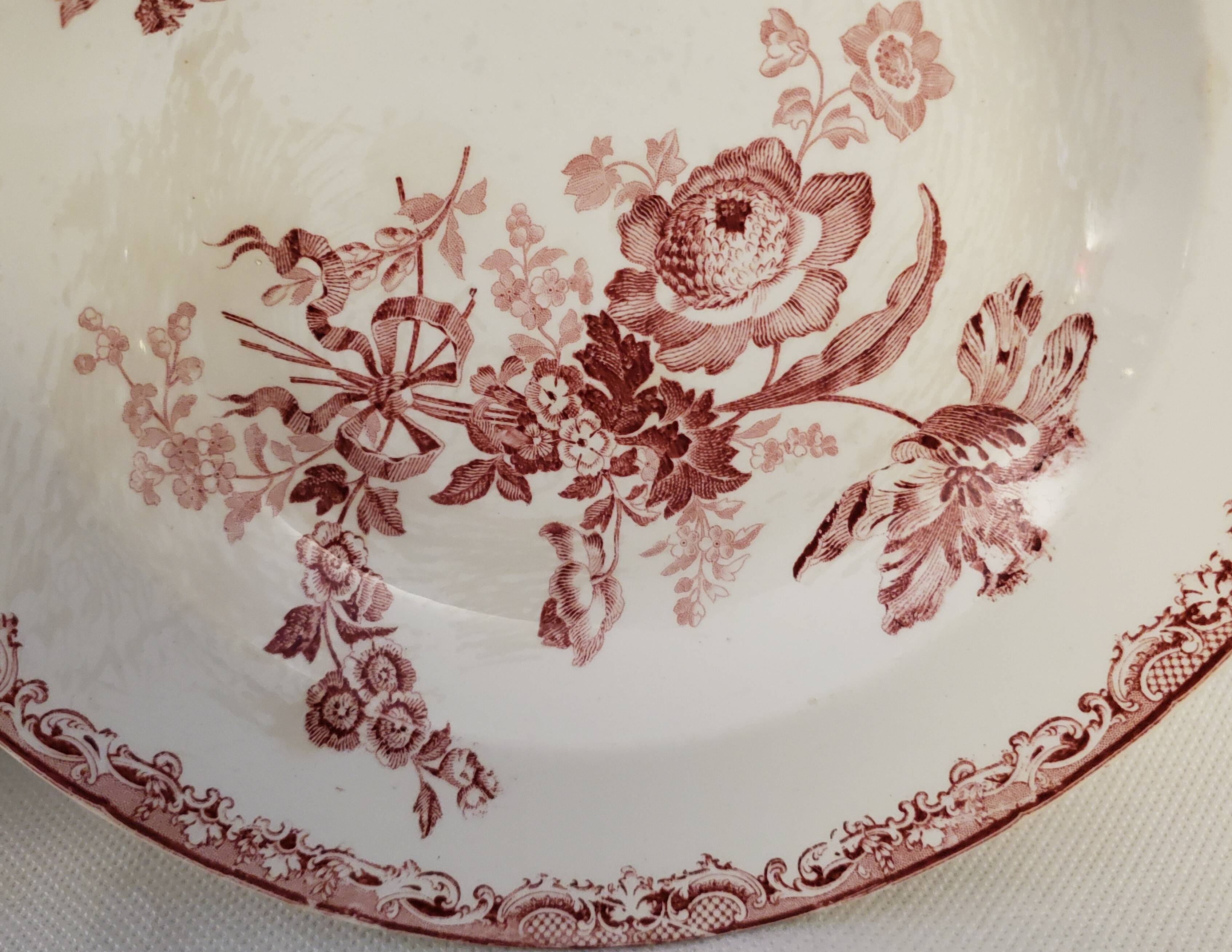Pink ceramic plates