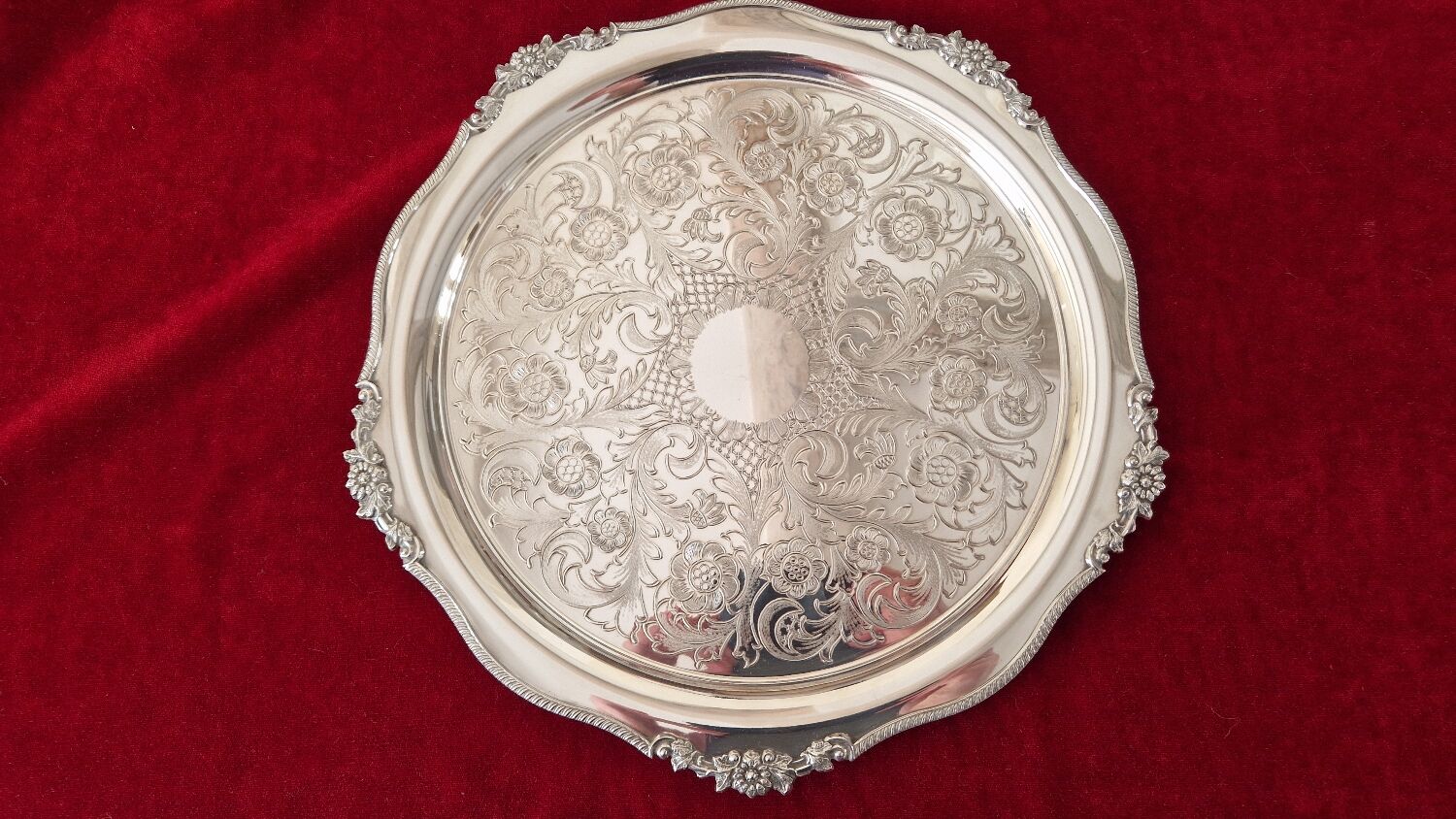 Viners Sheffield silver tray