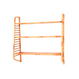 Modular vintage rattan shelf