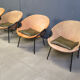Vintage balloon chairs by Lusch & Co, 1960s - set of 4