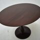 Table à manger ronde en hêtre des années 1960, Tchécoslovaquie