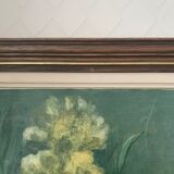Oil on canvas peonies 1950