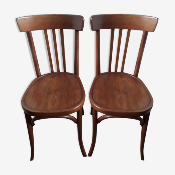 Paire de chaises bistro vintage