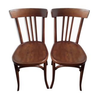 Paire de chaises bistro vintage