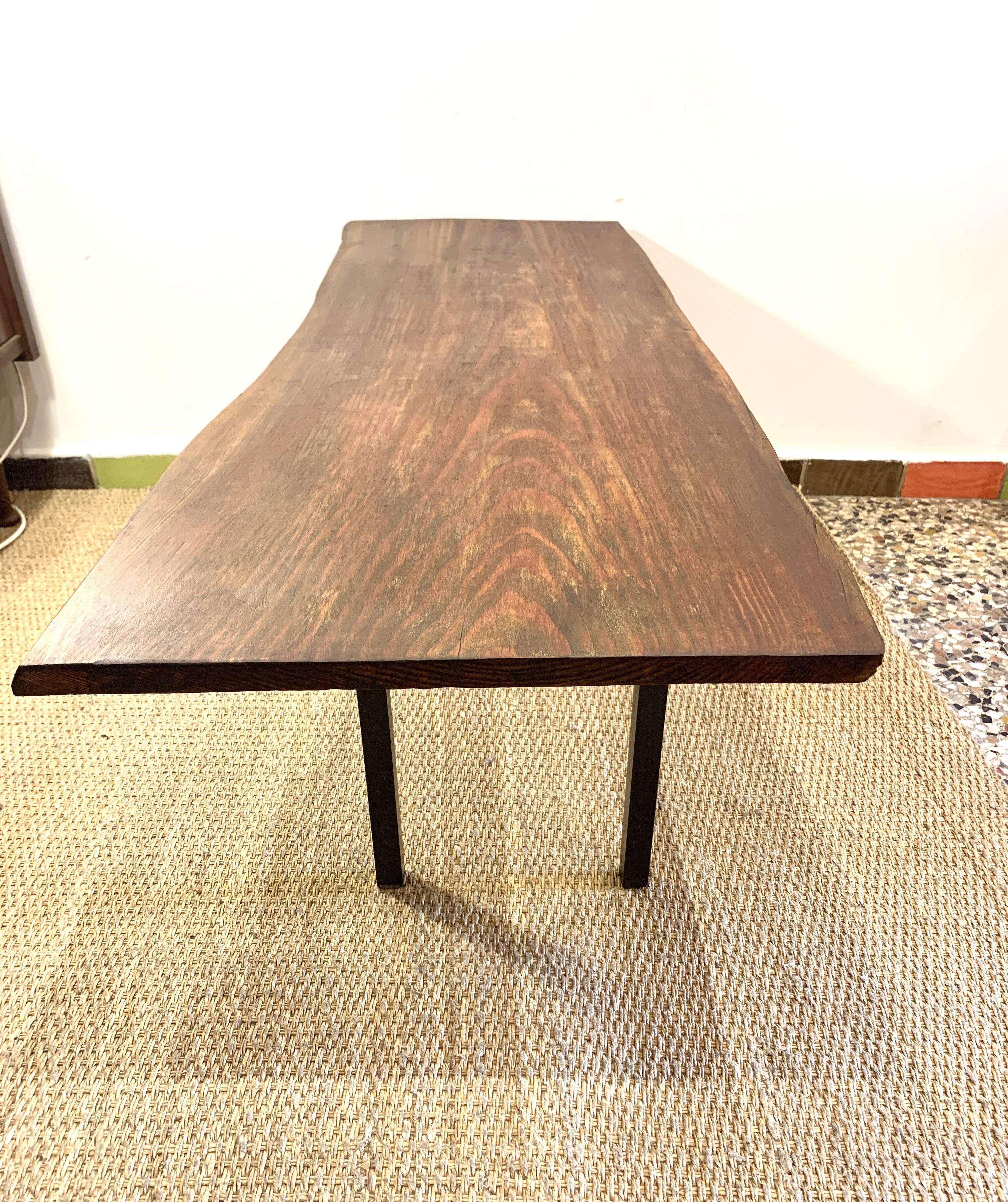1950 free-form wooden coffee table