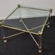 Hollywood Regency gold and perspex side or small coffee table