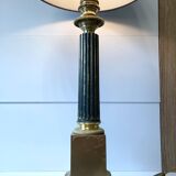 Large CARCEL Lamp in Gilded Bronze & Brass, Early 1800s Empire France