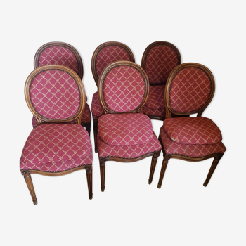 6 medallion chairs