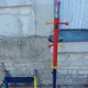 Coat rack and pencil shelf 80'S , Design Pierre Sala