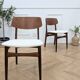 Lot de 2 chaises scandinaves en teck