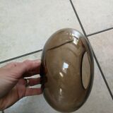 Chandelier 3 balls smoked glass 70's