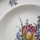 Series of 5 hollow plates Villeroy and Boch décor Mettlach flowers