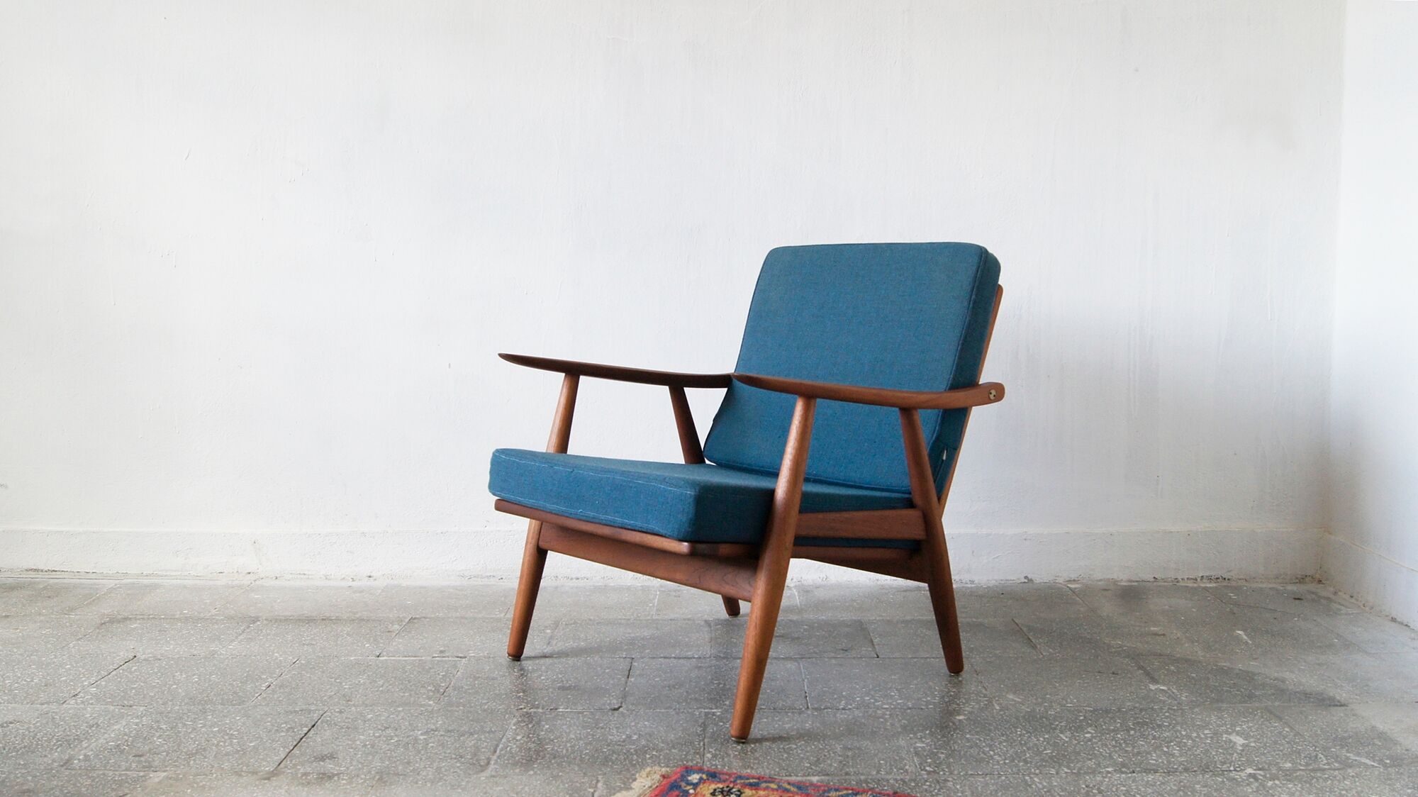 Scandinavian GE270 Lounge Chair in Solid Teak by Hans Wegner for Getama, 1960s