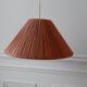 Suspension vintage en bois bambou années 60-70