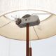 Lampe de table en teck type 25 milieu du siècle de Temde