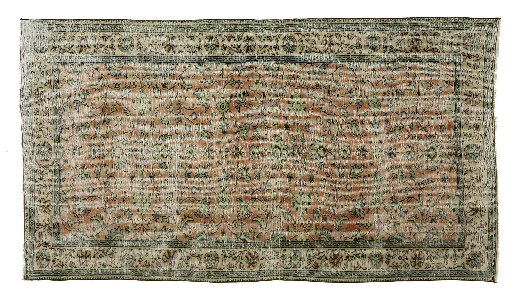 Anatolian handmade vintage rug 266 cm x 161 cm