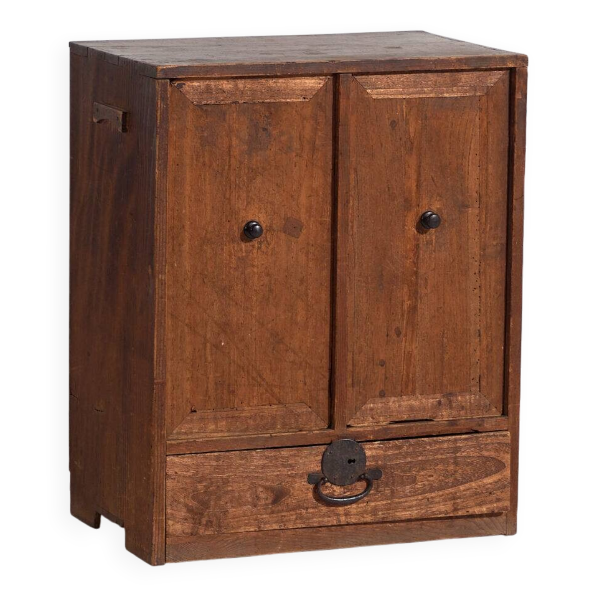 Antique cedar mizuya ko-dansu, Meiji-Taishō period (circa 1890-1925) #39