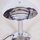 Pair Of Original Art Deco Table Lamps, Chrome-Plated Steel, Czechia, 1930s