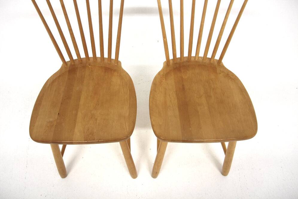 4 chaises scandinaves "Lilla Åland", Carl Malmsten, Suède, 1960