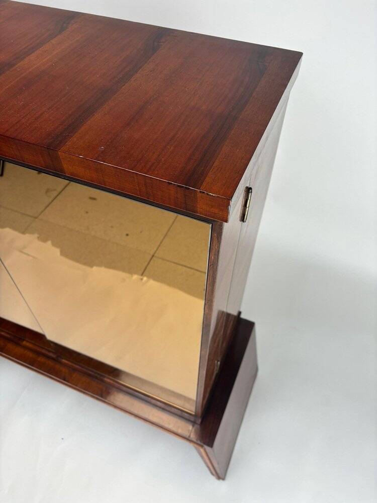 Mid-Century Modern Italian Mirrored Dry Bar Cabinet, 1950s